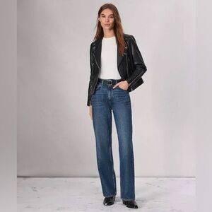NWT Rag & Bone‎ Mack Leather Biker Jacket Size XXS